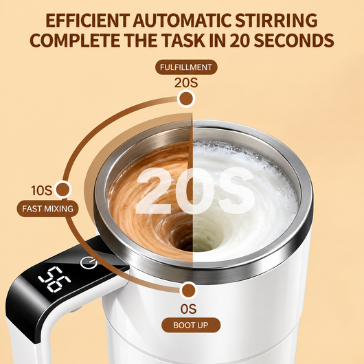 Brewwa Pro™ — Advanced Stirring Mug